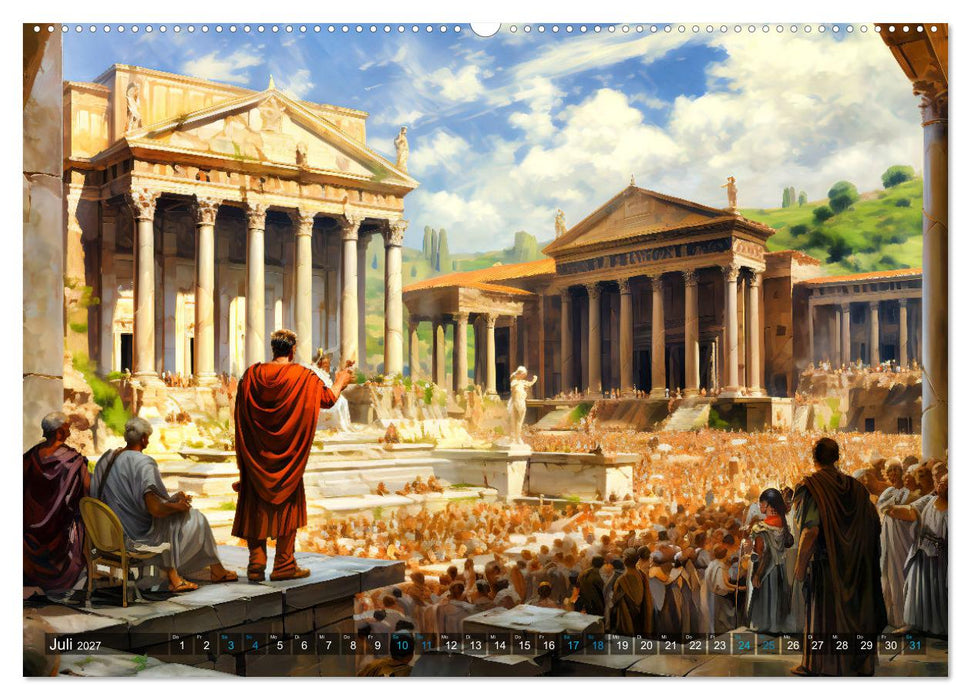 Römisches Leben - Antikes Stadtleben im Römischen Imperium (CALVENDO Premium Wandkalender 2027)