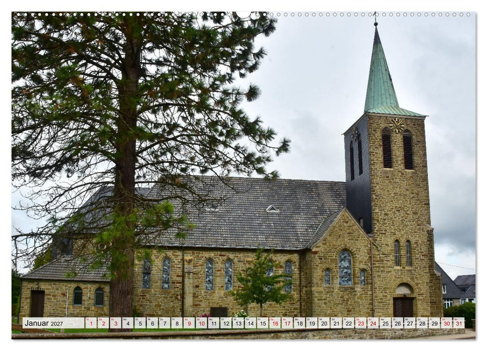 Kirchen und Kapellen rund um Simmerath (CALVENDO Premium Wandkalender 2027)
