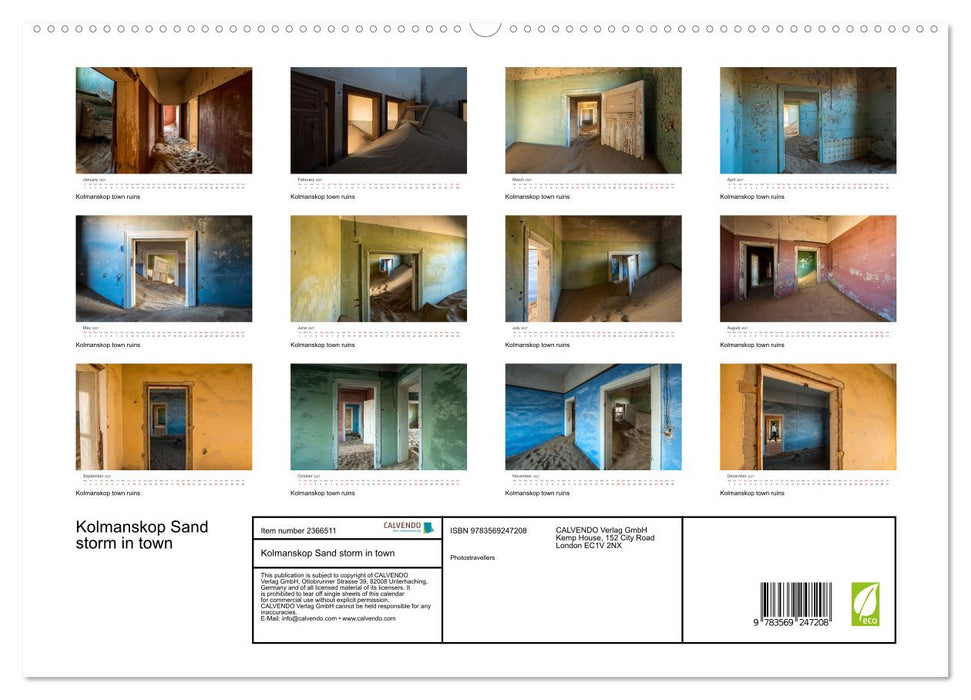 Kolmanskop Sand storm in town (CALVENDO Premium-Calendar 2027)