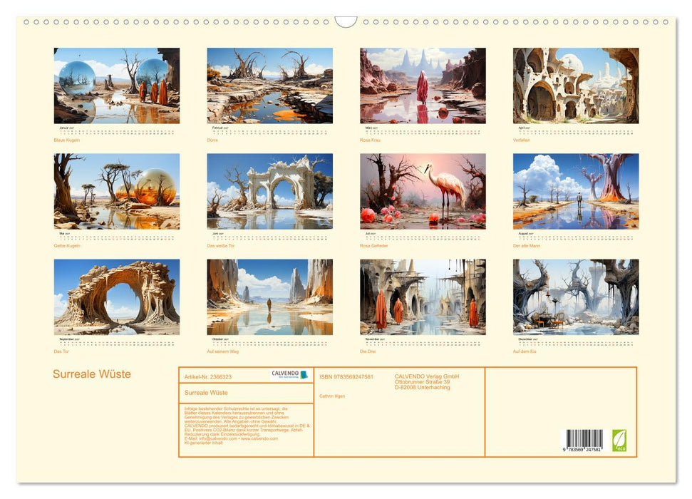 Surreale Wüste (CALVENDO Wandkalender 2027)
