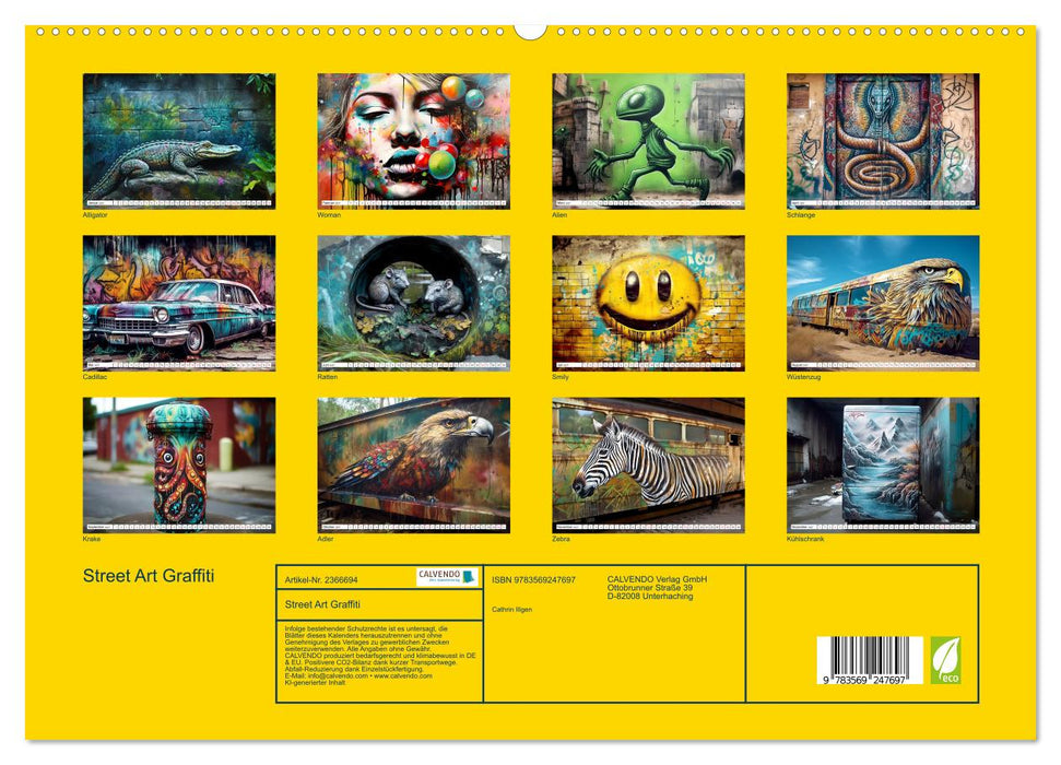 Street Art Graffiti (CALVENDO Premium Wandkalender 2027)