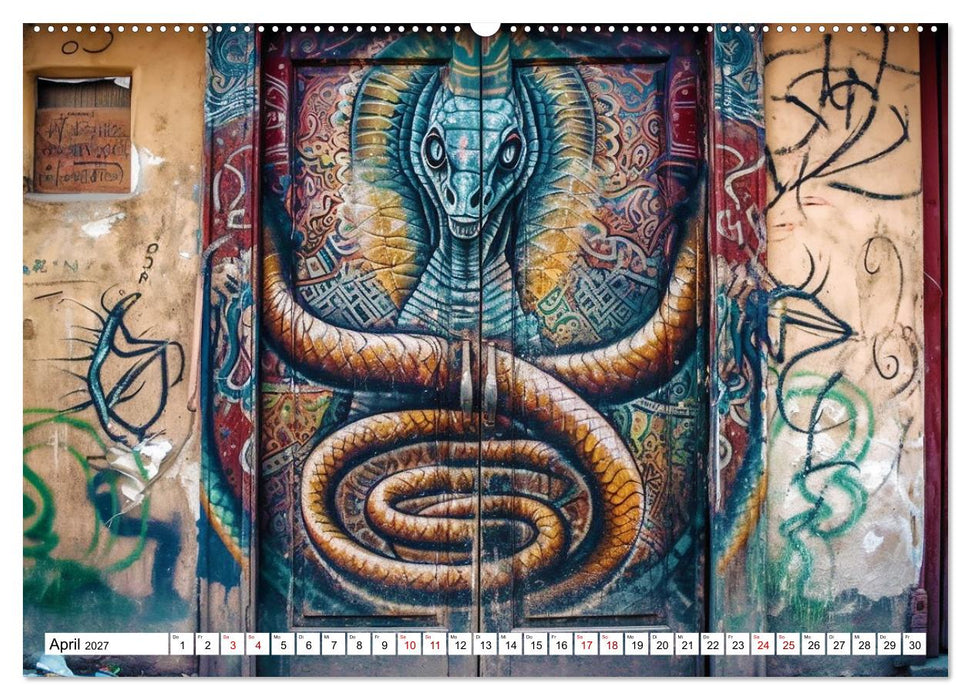 Street Art Graffiti (CALVENDO Premium Wandkalender 2027)