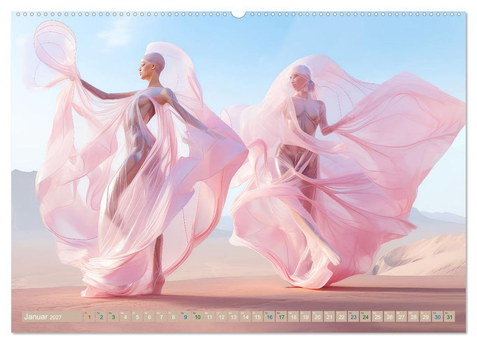 Tänzer im surrealen Stil (CALVENDO Premium Wandkalender 2027)