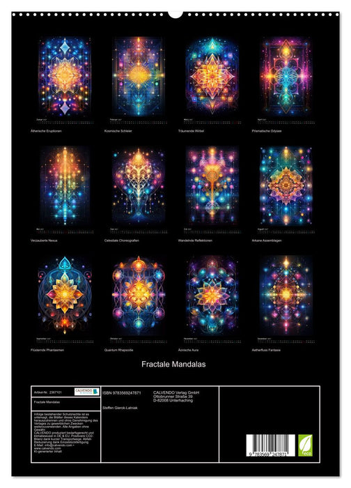 Fractale Mandalas (CALVENDO Premium Wandkalender 2027)
