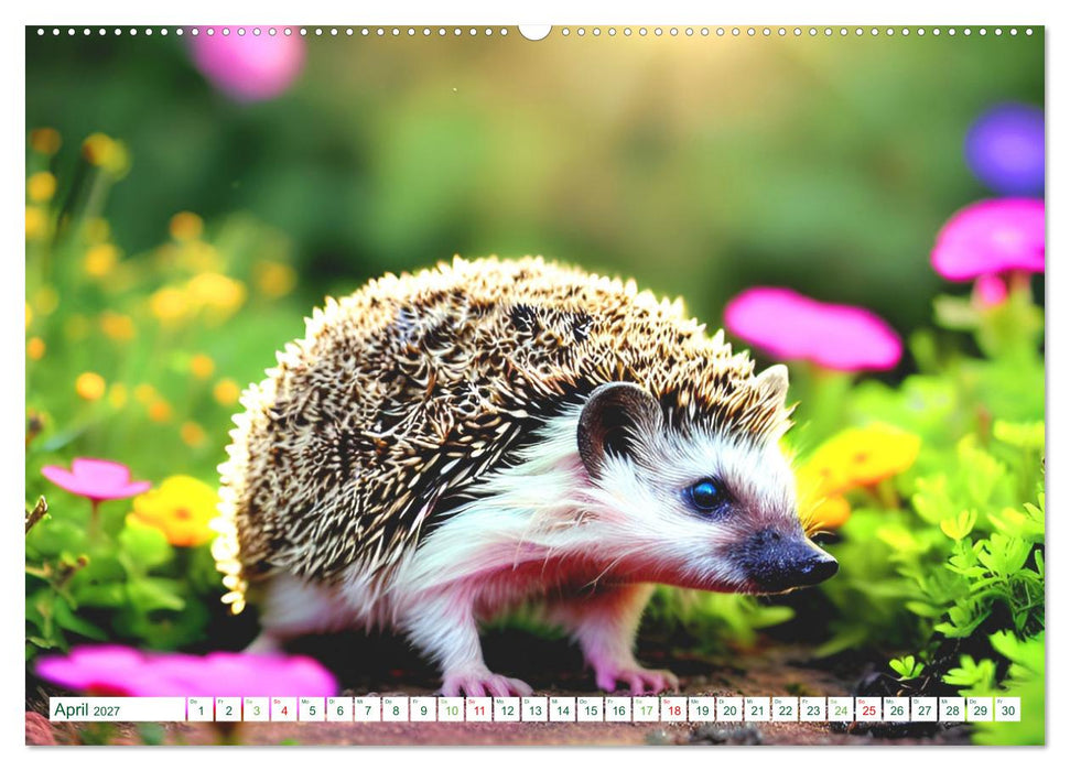 Niedliche Igel (CALVENDO Premium Wandkalender 2027)