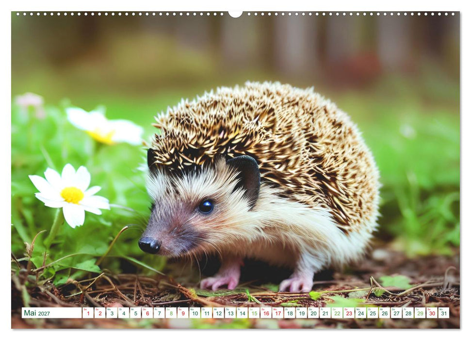 Niedliche Igel (CALVENDO Premium Wandkalender 2027)