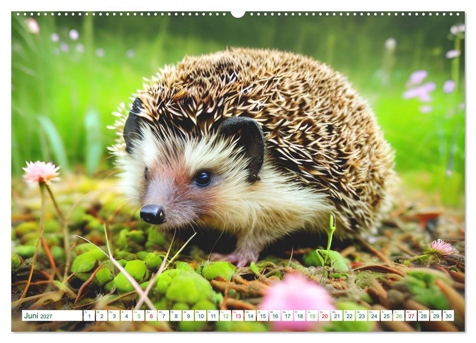 Niedliche Igel (CALVENDO Premium Wandkalender 2027)