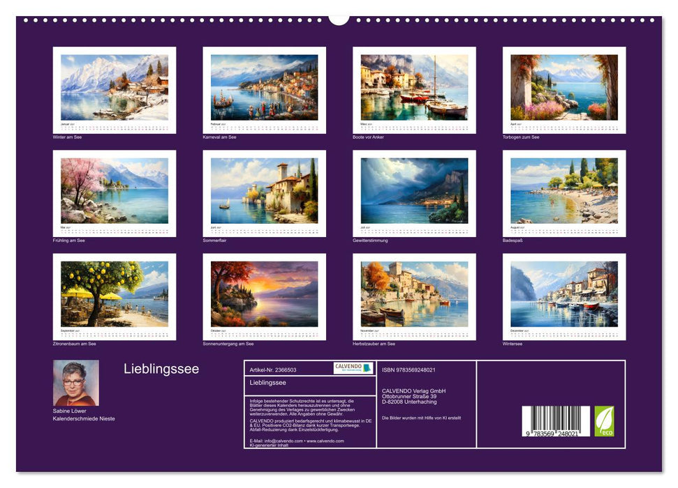 Lieblingssee (CALVENDO Premium Wandkalender 2027)