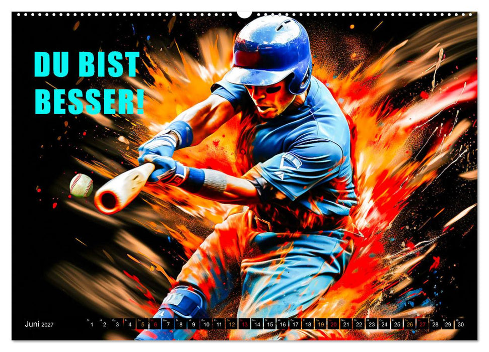 Baseball und Motivation (CALVENDO Premium Wandkalender 2027)