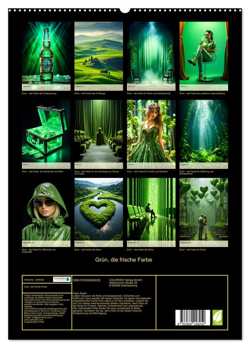 Grün, die frische Farbe (CALVENDO Premium Wandkalender 2027)