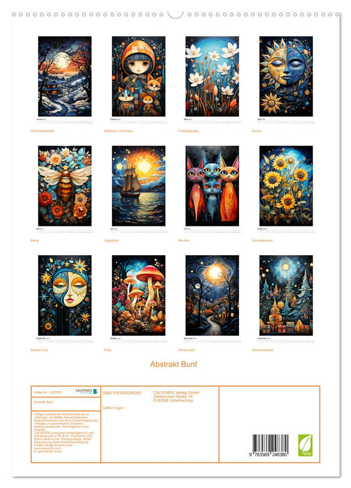 Abstrakt Bunt (CALVENDO Premium Wandkalender 2027)