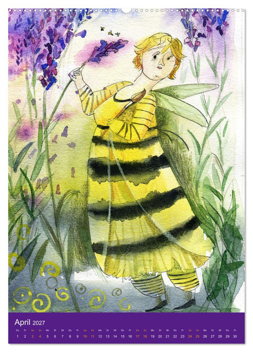 Im Elfenreich- Zauber und Magie der Elfen in schönen Aquarellen (CALVENDO Premium Wandkalender 2027)
