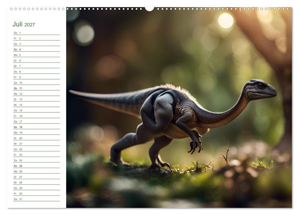 KI Dinosaurier - Herrscher der Lüfte, Land und Meer (CALVENDO Premium Wandkalender 2027)