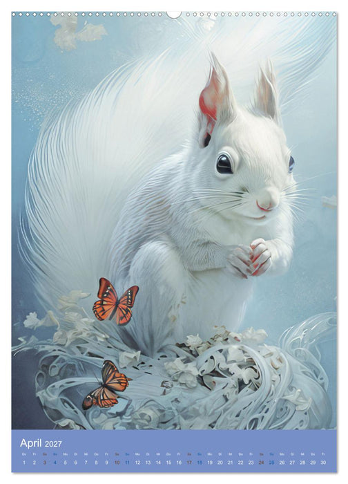 Wundervoll zarte Tierportraits (CALVENDO Premium Wandkalender 2027)