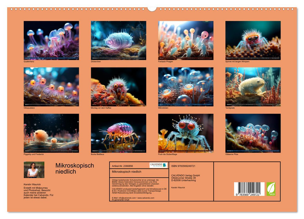 Mikroskopisch niedlich (CALVENDO Premium Wandkalender 2027)