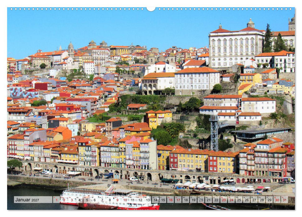 Städtereise nach Porto (CALVENDO Wandkalender 2027)