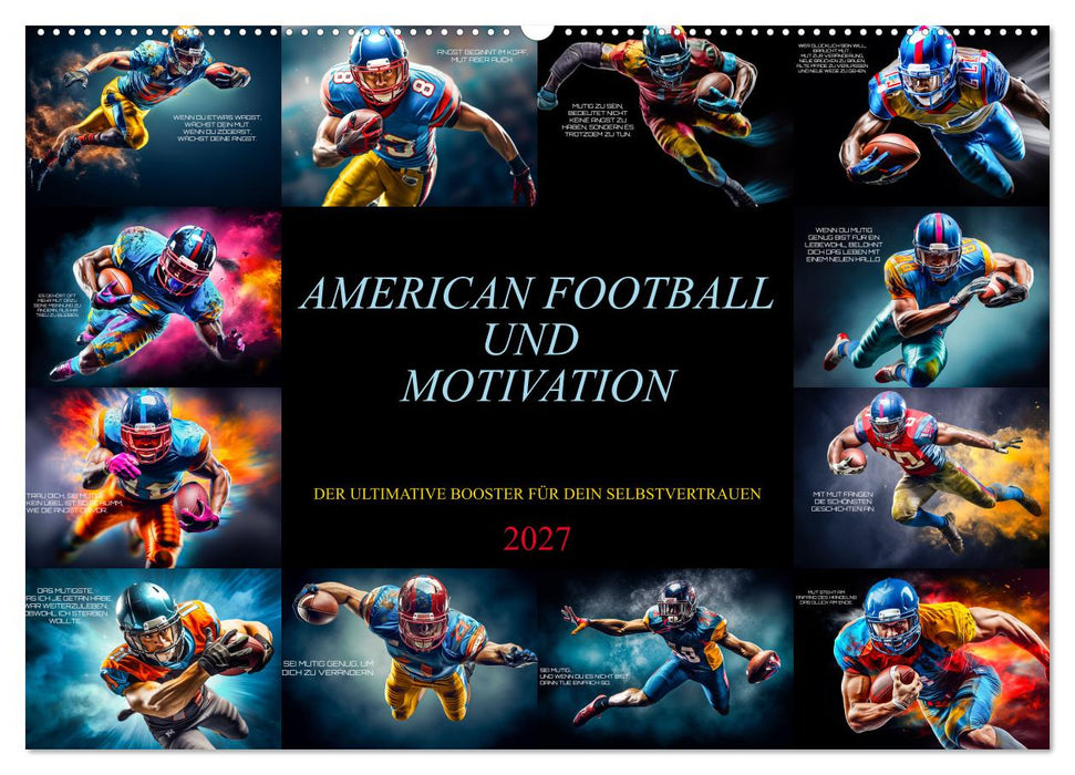 American Football und Motivation (CALVENDO Wandkalender 2027)