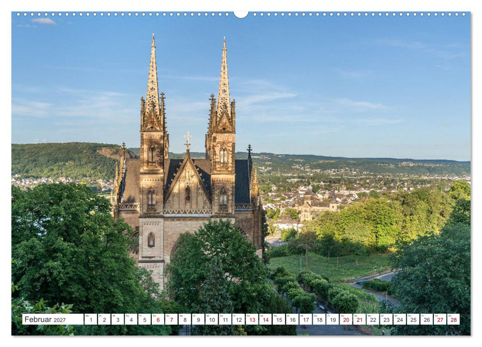 Unterwegs - Rhein-Burgen-Weg (CALVENDO Premium Wandkalender 2027)