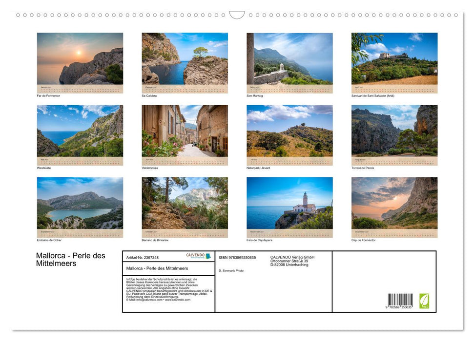 Mallorca - Perle des Mittelmeers (CALVENDO Wandkalender 2027)