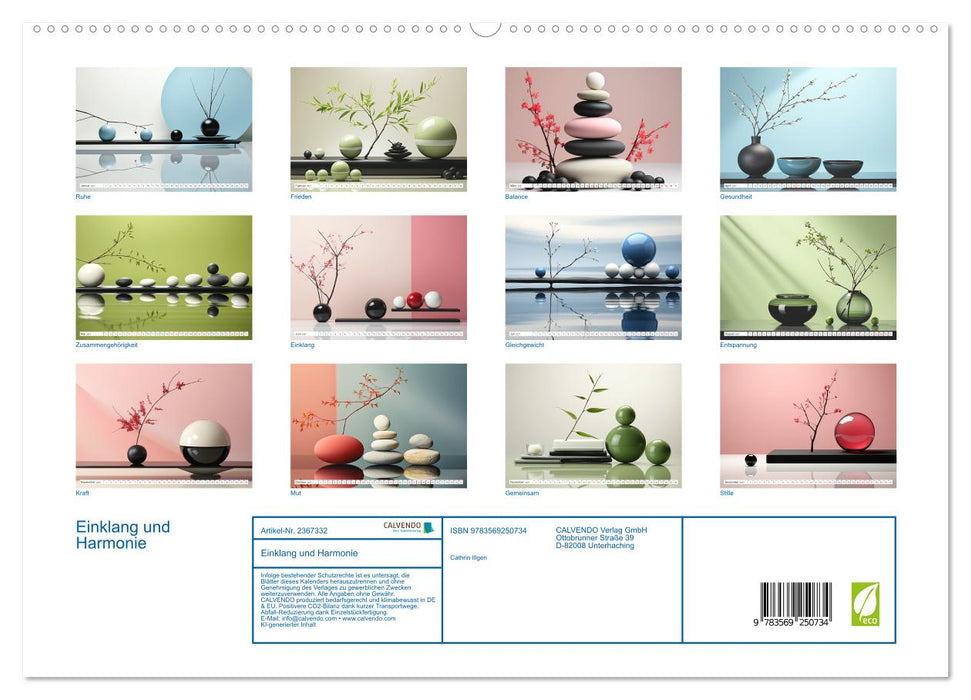 Einklang und Harmonie (CALVENDO Premium Wandkalender 2027)
