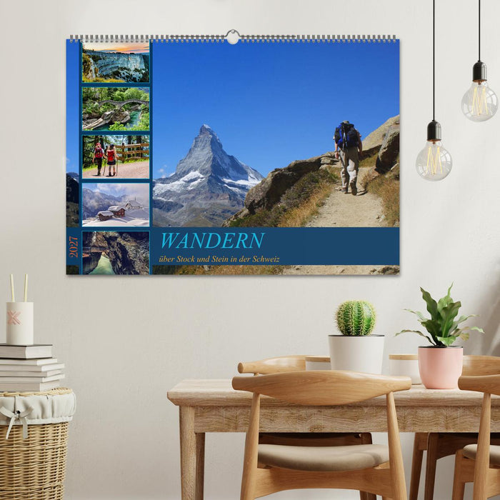 WANDERN über Stock und Stein in der Schweiz (CALVENDO Wandkalender 2027)