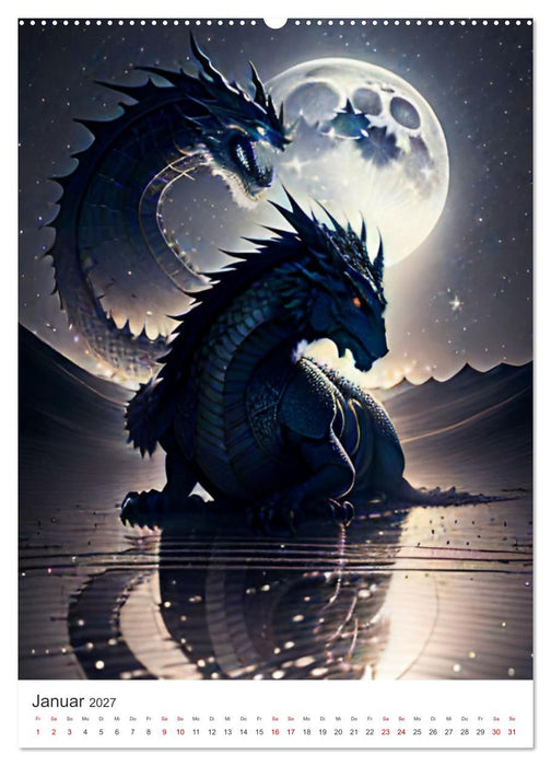 Die Magie der Drachen - Mystisches und Schauriges (CALVENDO Wandkalender 2027)