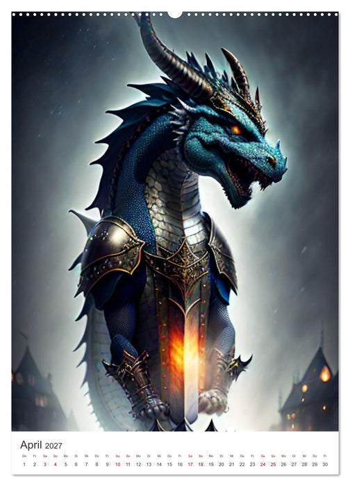 Die Magie der Drachen - Mystisches und Schauriges (CALVENDO Wandkalender 2027)