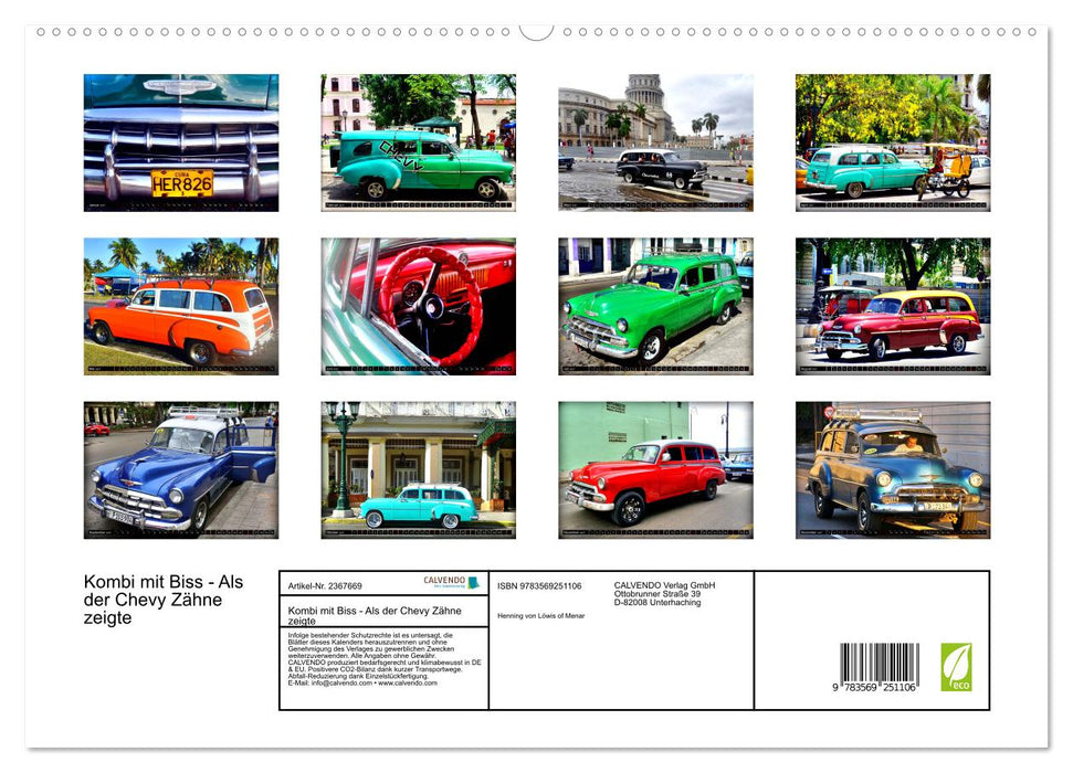 Kombi mit Biss - Als der Chevy Zähne zeigte (CALVENDO Premium Wandkalender 2027)