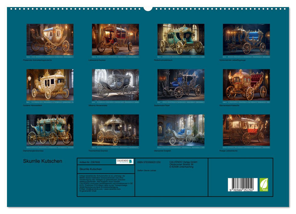 Skurrile Kutschen (CALVENDO Premium Wandkalender 2027)