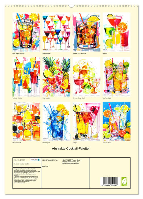 Abstrakte Cocktail-Palette! (CALVENDO Premium Wandkalender 2027)