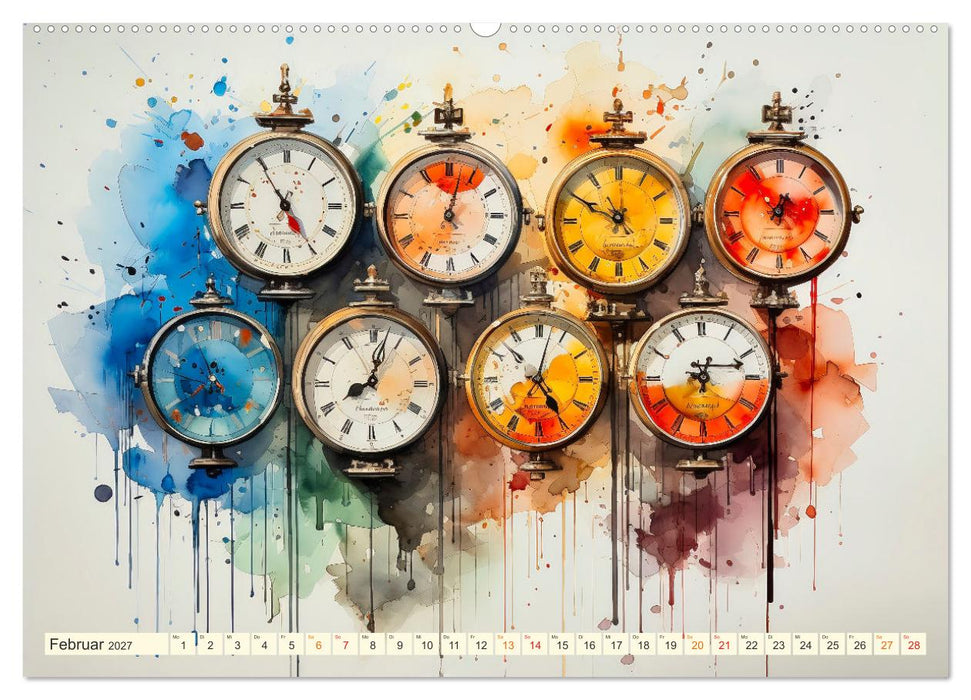 Uhren Uhrzeit (CALVENDO Wandkalender 2027)