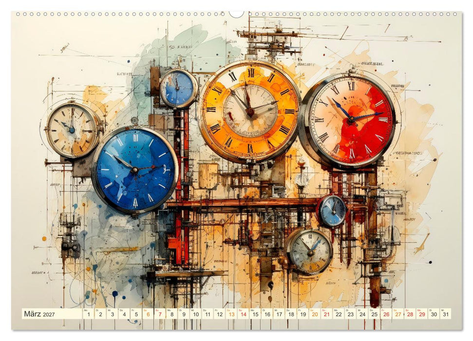 Uhren Uhrzeit (CALVENDO Wandkalender 2027)