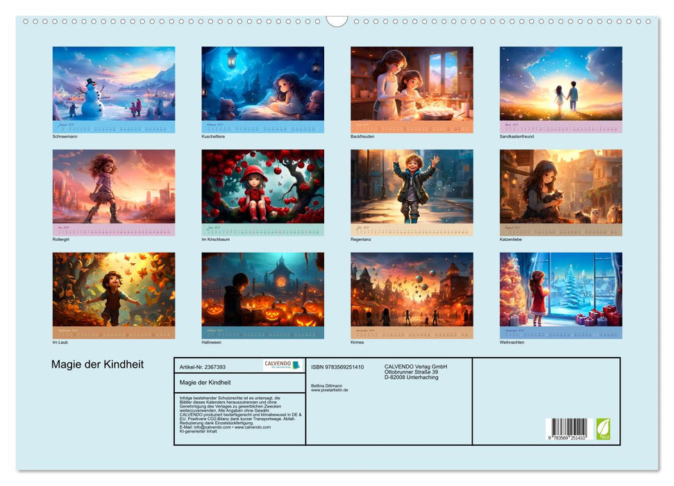 Magie der Kindheit (CALVENDO Wandkalender 2027)