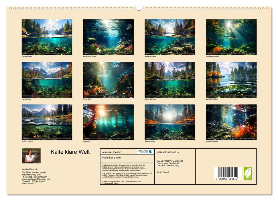 Kalte klare Welt (CALVENDO Premium Wandkalender 2027)