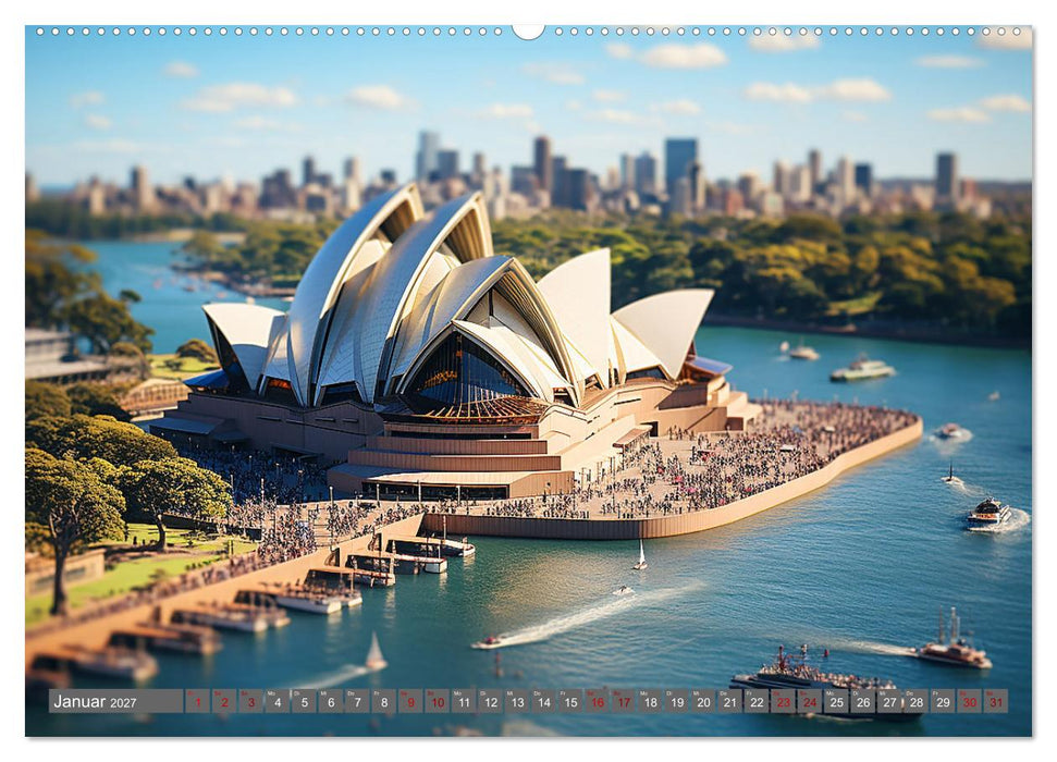Urlaub in Miniatur (CALVENDO Premium Wandkalender 2027)