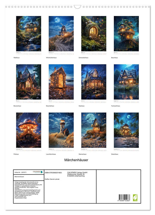 Märchenhäuser (CALVENDO Wandkalender 2027)