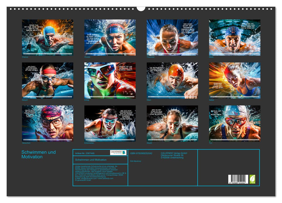 Schwimmen und Motivation (CALVENDO Wandkalender 2027)