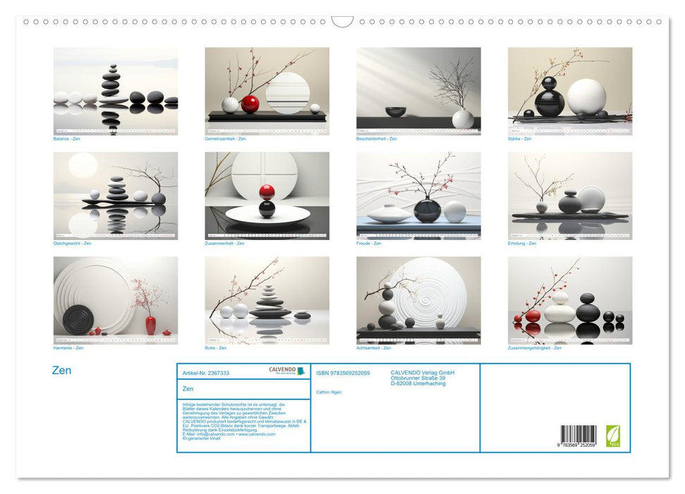 Zen (CALVENDO Wandkalender 2027)