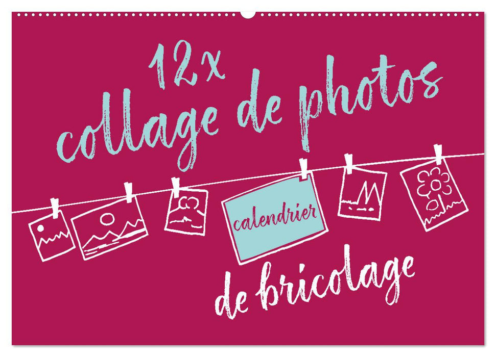 12 x collage de photos - calendrier de bricolage (CALVENDO Calendrier mensuel 2027)