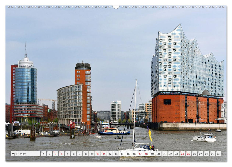 Hamburg mit Hafengeburtstag (CALVENDO Premium Wandkalender 2027)