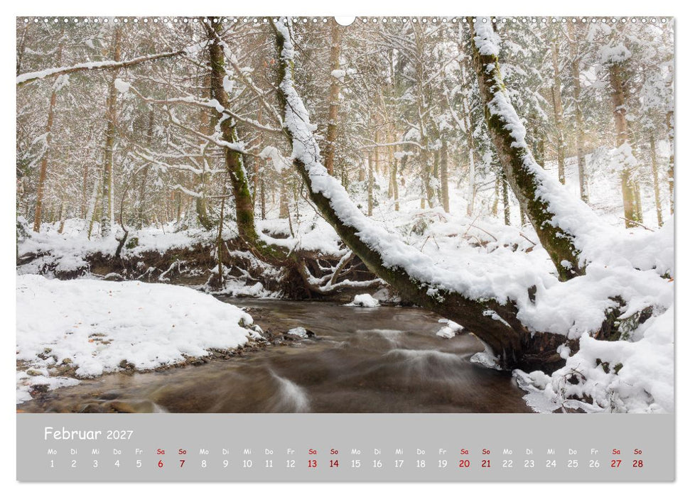 Waldbäche - Im Wandel der Jahreszeiten (CALVENDO Premium Wandkalender 2027)