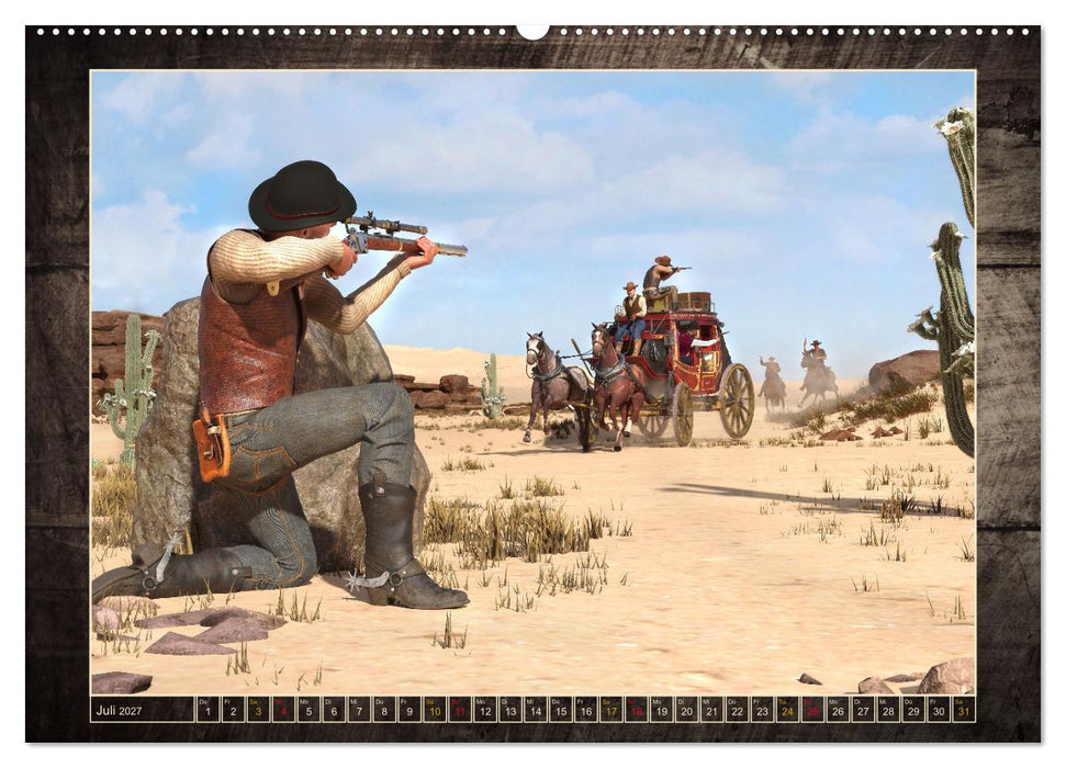 Wild West Outlaws (CALVENDO Premium Wandkalender 2027)