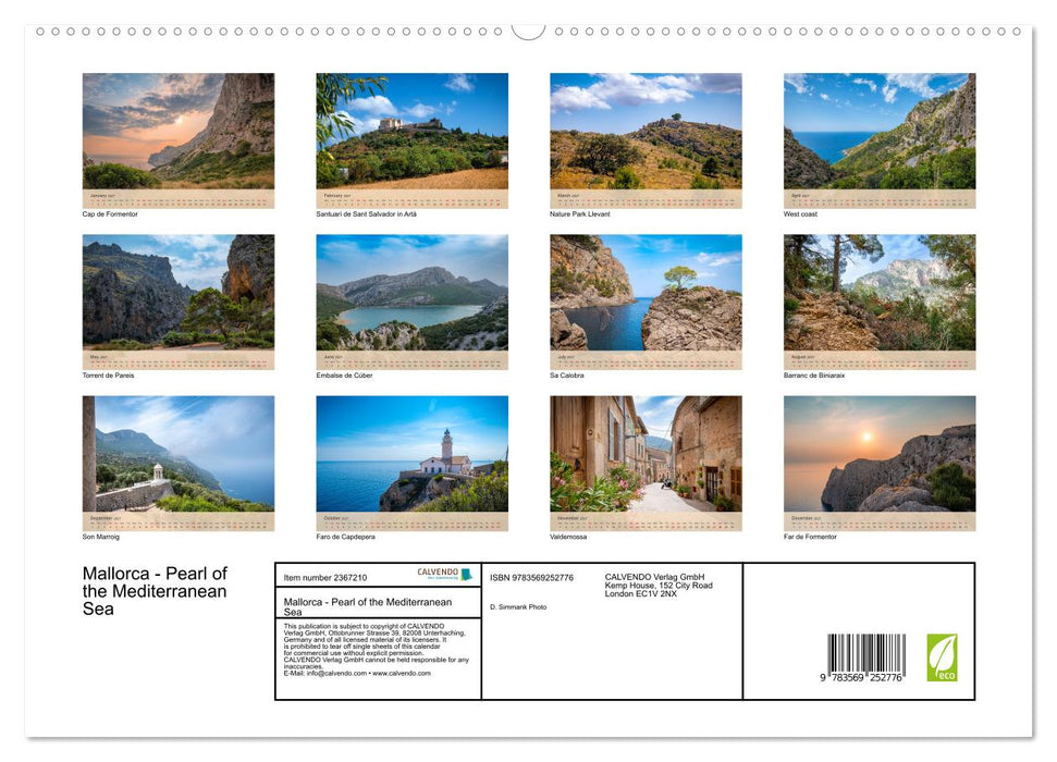 Mallorca - Pearl of the Mediterranean Sea (CALVENDO Premium-Calendar 2027)