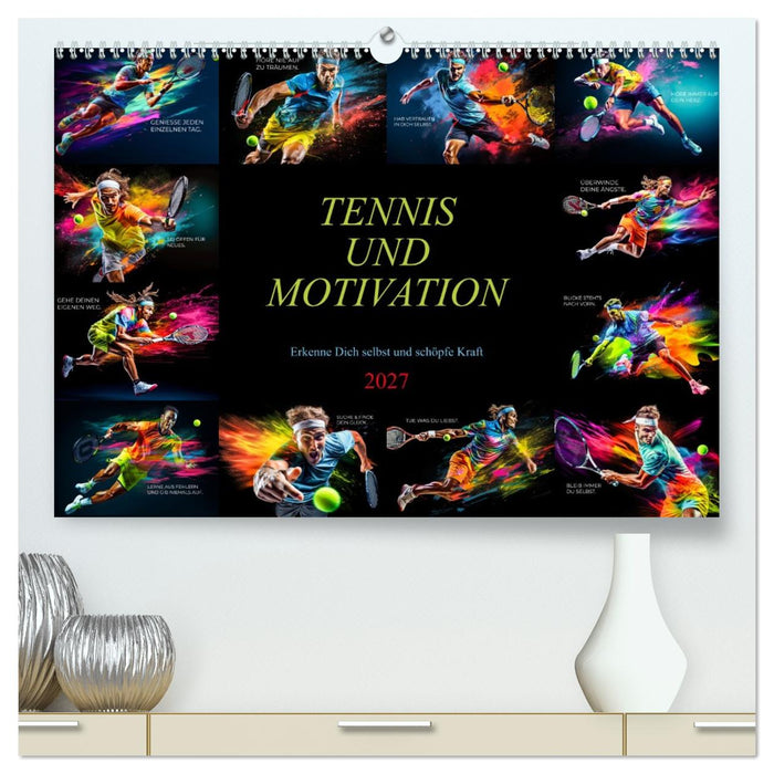 Tennis und Motivation (CALVENDO Premium Wandkalender 2027)