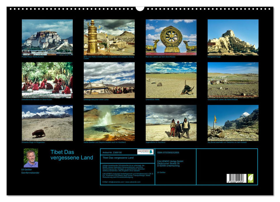 Tibet Das vergessene Land (CALVENDO Wandkalender 2027)