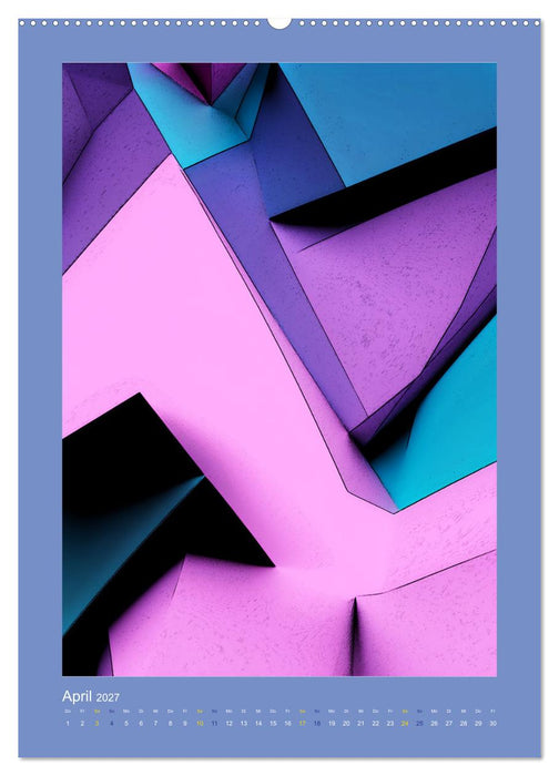WALL ART Geometrische Konzeptkunst (CALVENDO Premium Wandkalender 2027)