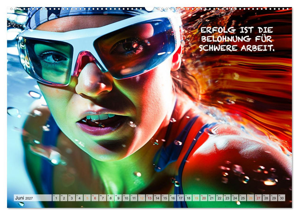 Schwimmen und Motivation (CALVENDO Premium Wandkalender 2027)