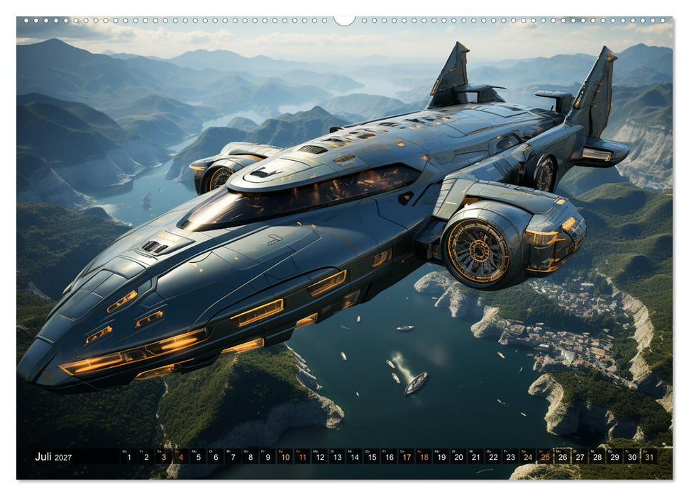 Futuristische Flieger (CALVENDO Premium Wandkalender 2027)