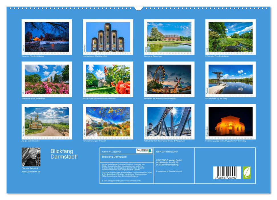 Blickfang Darmstadt! (CALVENDO Premium Wandkalender 2027)