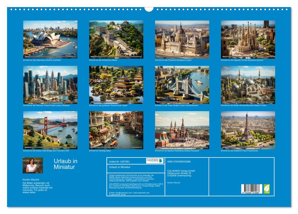 Urlaub in Miniatur (CALVENDO Wandkalender 2027)
